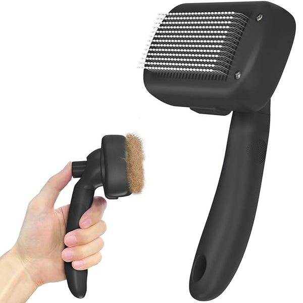 Self-Cleaning Pet Grooming Brush for Dogs & Cats