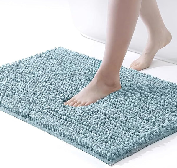 FRESHMINT Chenille Bath Mat 24"x17" – Non-Slip